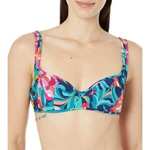 Trina Turk India Garden Underwire Swim Bikini Top Sz 8 NWT